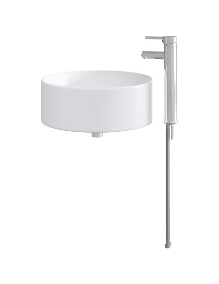 Lavabo da bagno Cromato 40,5 x 40,5 x 15,5 cm Metallo