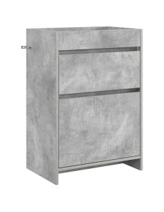 Mobiletto da Bagno Sotto Lavabo Grigio Cemento