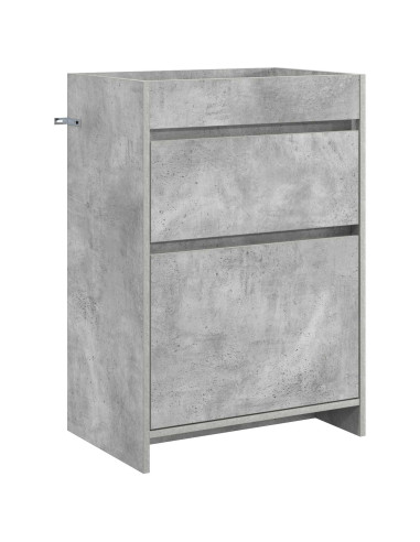 Mobiletto da Bagno Sotto Lavabo Grigio Cemento