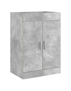 Mobiletto da Bagno Sotto Lavabo Grigio Cemento
