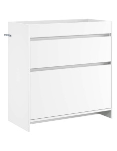 Mobiletto da Bagno Sotto Lavabo Bianco 78,5 x 37,5 x 81 cm