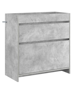 Mobiletto da Bagno Sotto Lavabo Grigio Cemento