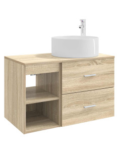 Set di mobili per il bagno 2 pcs Rovere Sonoma