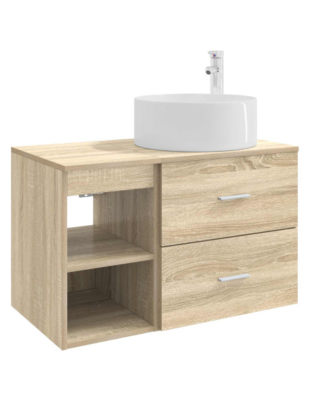 Set di mobili per il bagno 2 pcs Rovere Sonoma