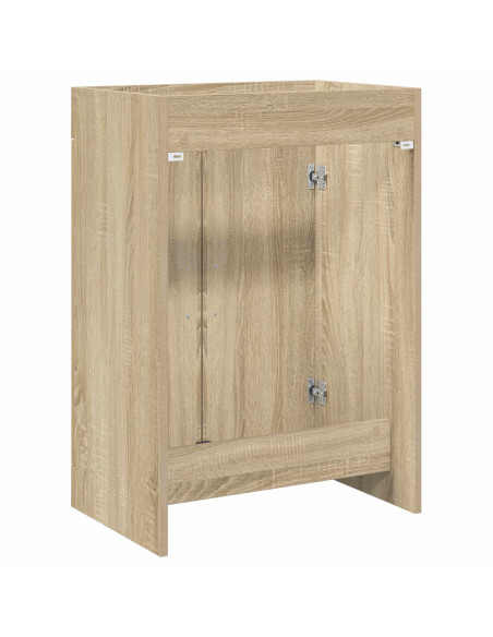 Mobiletto da Bagno Sotto Lavabo Rovere Sonoma 56 x 37,5 x 81 cm