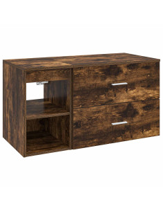 Set di mobili per il bagno 2 pcs Rovere Fumo