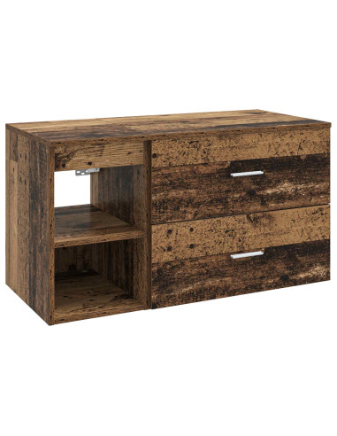 Set di mobili per il bagno 2 pcs Legno antico