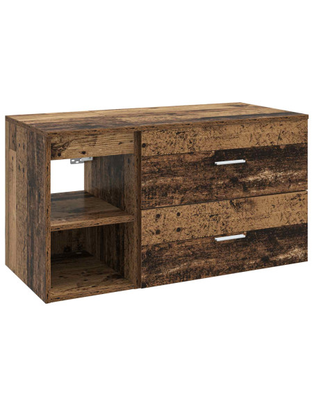 Set di mobili per il bagno 2 pcs Legno antico