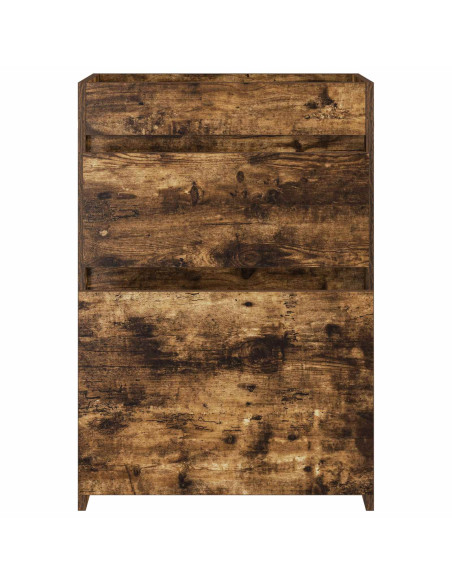 Mobiletto da Bagno Sotto Lavabo Rovere Fumo 56 x 37,5 x 81 cm
