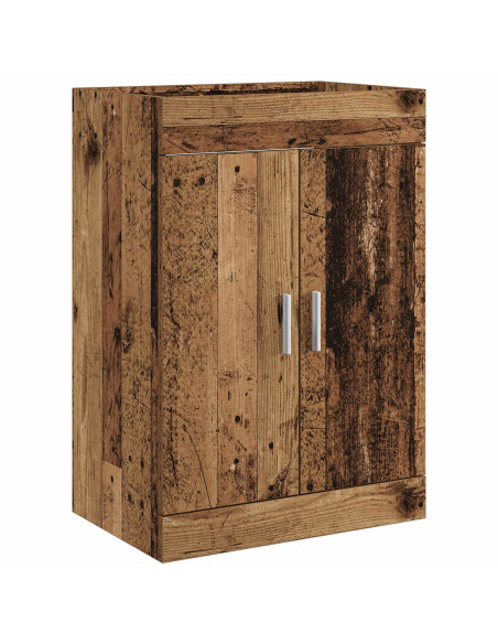 Mobiletto da Bagno Sotto Lavabo Legno antico 56 x 37,5 x 81 cm