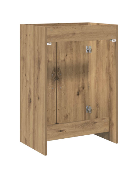 Mobiletto da Bagno Sotto Lavabo Rovere Artigianale