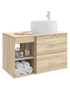 Set di mobili per il bagno 2 pcs Rovere Sonoma 2