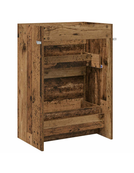 Mobiletto da Bagno Sotto Lavabo Legno antico 56 x 37,5 x 81 cm