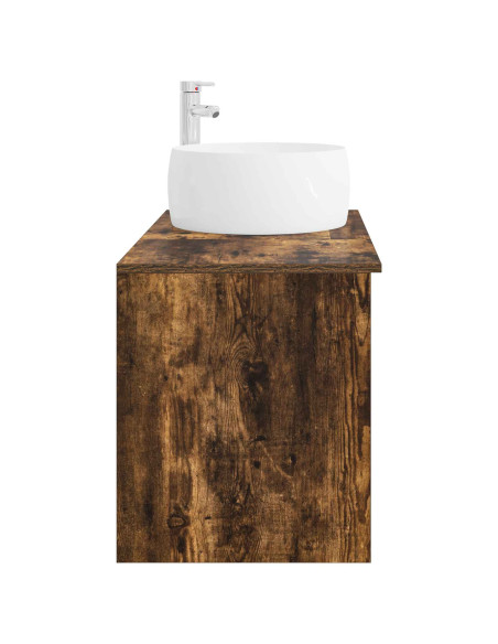 Set di mobili per il bagno 2 pcs Rovere Fumo