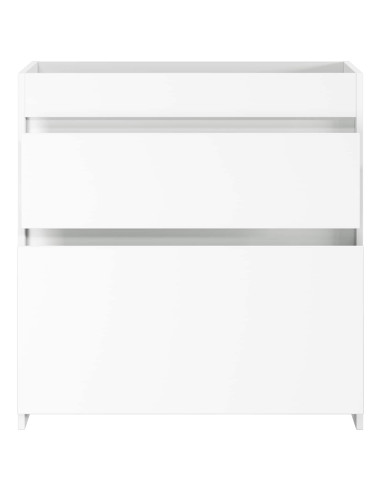 Mobiletto da Bagno Sotto Lavabo Bianco 78,5 x 37,5 x 81 cm