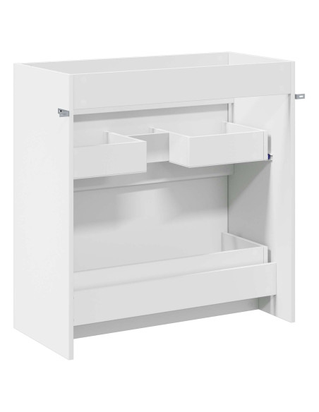 Mobiletto da Bagno Sotto Lavabo Bianco 78,5 x 37,5 x 81 cm