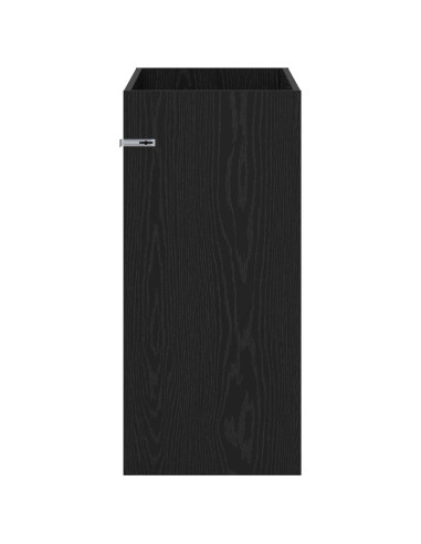 Mobiletto da Bagno Sotto Lavabo Rovere Nero 78,5 x 37,5 x 81 cm