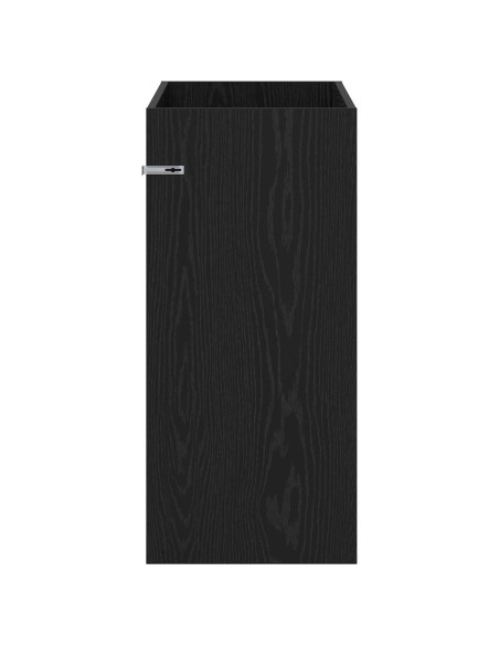 Mobiletto da Bagno Sotto Lavabo Rovere Nero 78,5 x 37,5 x 81 cm