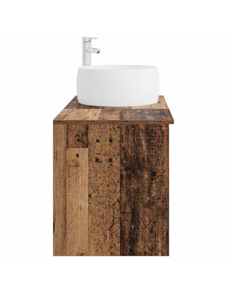 Set di mobili per il bagno 2 pcs Legno antico