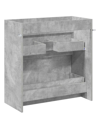 Mobiletto da Bagno Sotto Lavabo Grigio Cemento