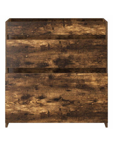 Mobiletto da Bagno Sotto Lavabo Rovere Fumo 78,5 x 37,5 x 81 cm