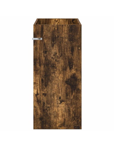 Mobiletto da Bagno Sotto Lavabo Rovere Fumo 78,5 x 37,5 x 81 cm