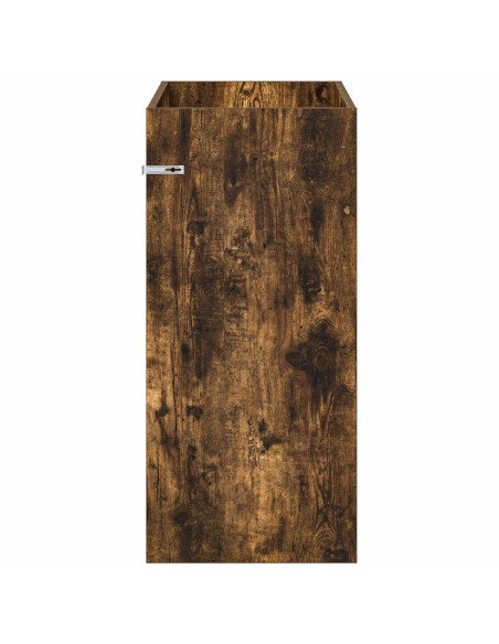 Mobiletto da Bagno Sotto Lavabo Rovere Fumo 78,5 x 37,5 x 81 cm