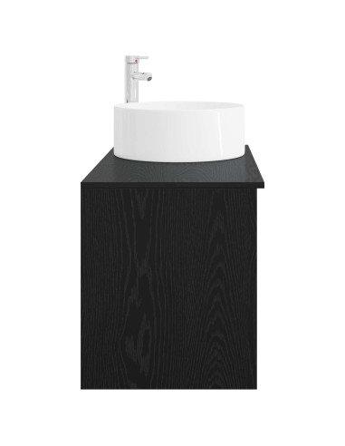 Set di mobili per il bagno 2 pcs Rovere Nero