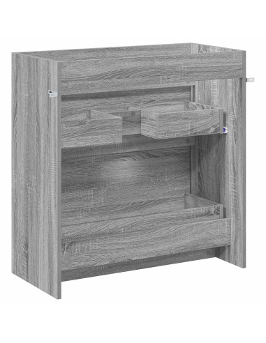 Mobiletto da Bagno Sotto Lavabo Sonoma grigio