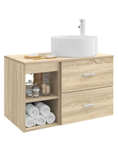 Set di mobili per il bagno 2 pcs Rovere Sonoma