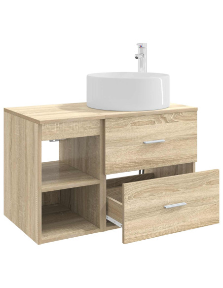 Set di mobili per il bagno 2 pcs Rovere Sonoma