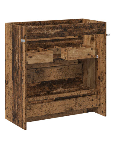 Mobiletto da Bagno Sotto Lavabo Legno antico
