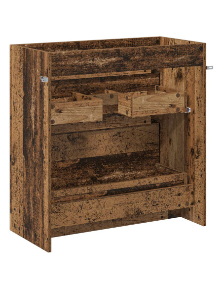 Mobiletto da Bagno Sotto Lavabo Legno antico