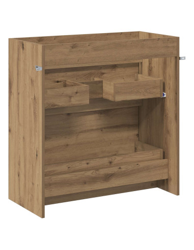 Mobiletto da Bagno Sotto Lavabo Rovere Artigianale
