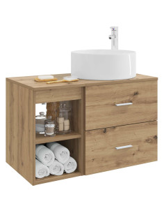 Set di mobili per il bagno 2 pcs Rovere Artigianale 2