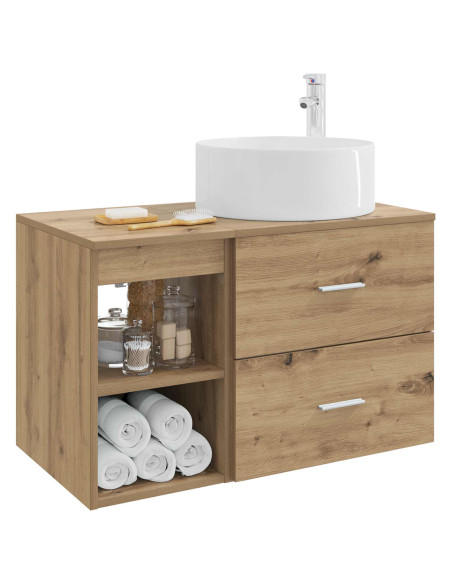 Set di mobili per il bagno 2 pcs Rovere Artigianale