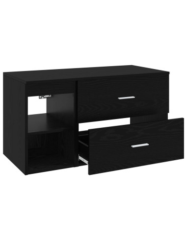 Set di mobili per il bagno 2 pcs Rovere Nero