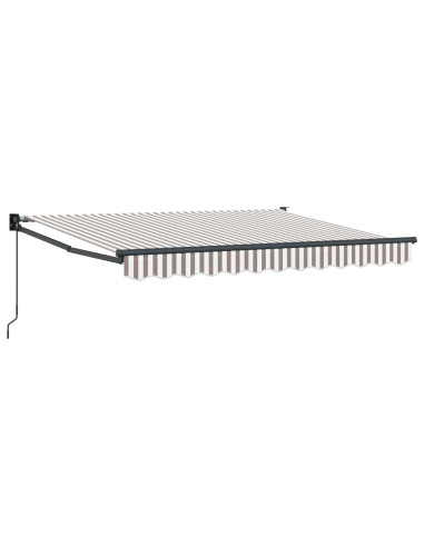 Tenda retrattile Grigio chiaro e bianco 5 x 3 m
