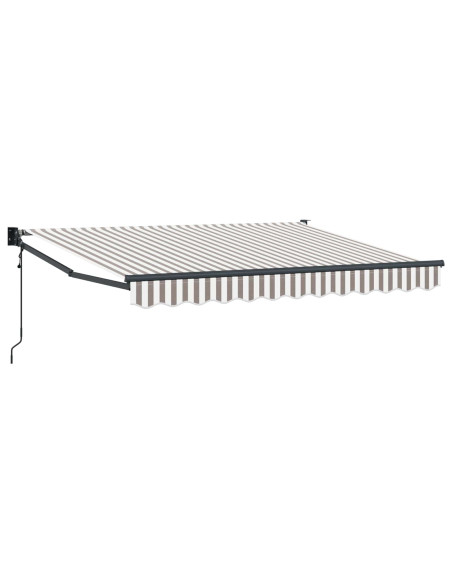 Tettuccio Elettrico Retrattile Grigio chiaro e bianco 5 x 3 m