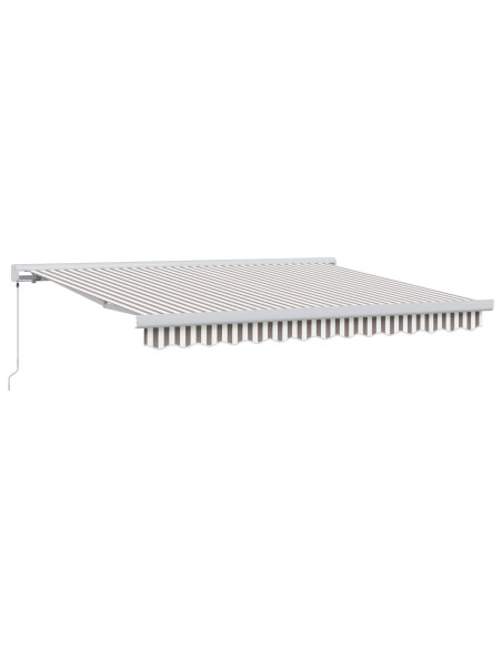 Tenda Retrattile Grigio chiaro e bianco 500 × 300 cm