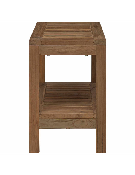 Tavolino da Bagno Naturale 60 x 30 x 45 cm Legno di teak solido