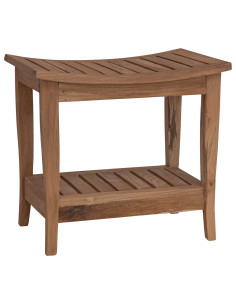 Tavolo Laterale da Bagno Naturale 50 x 35 x 45 cm 2