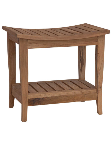 Tavolo Laterale da Bagno Naturale 50 x 35 x 45 cm