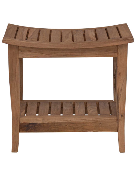 Tavolo Laterale da Bagno Naturale 50 x 35 x 45 cm