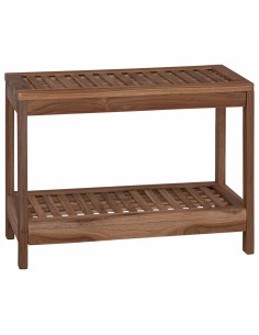 Tavolo Laterale da Bagno Naturale 60 x 30 x 45 cm 2