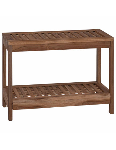 Tavolo Laterale da Bagno Naturale 60 x 30 x 45 cm