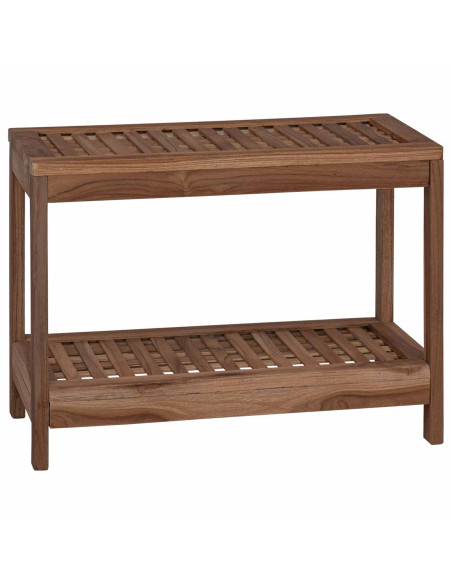 Tavolo Laterale da Bagno Naturale 60 x 30 x 45 cm