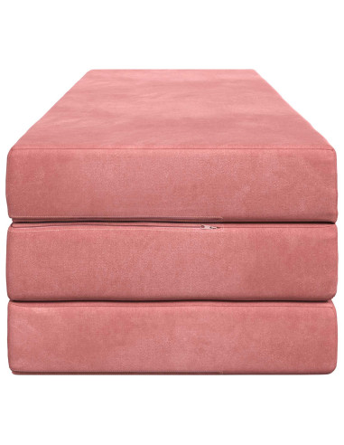 Divano Letto Pieghevole 200 x 67 x 45 cm Rosa