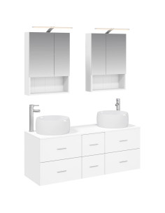 Set di mobili per il bagno 5 pcs Bianco