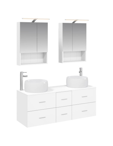 Set di mobili per il bagno 5 pcs Bianco